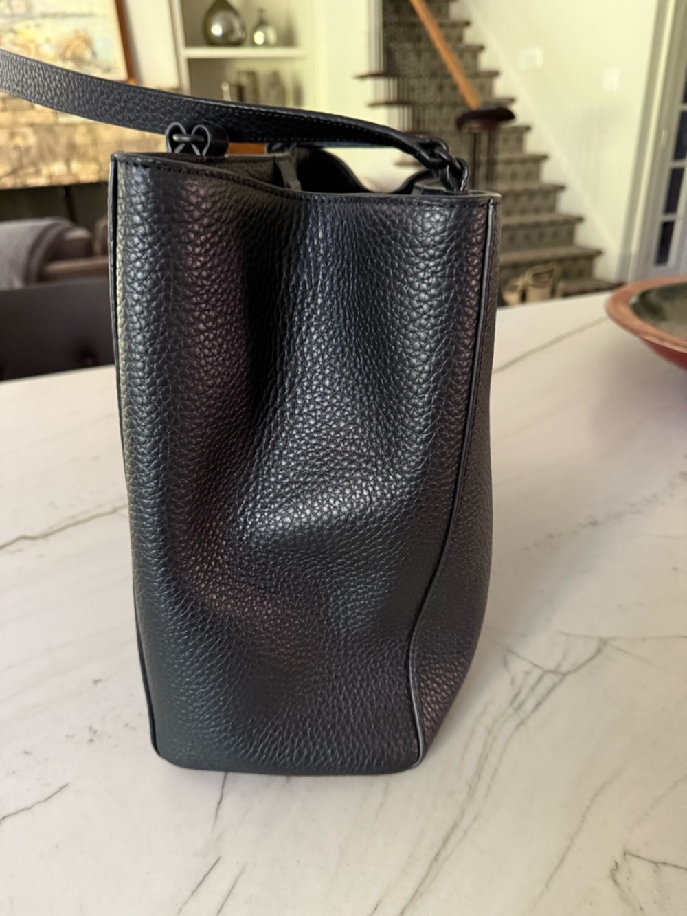 Dagne Dover Black Tote Bag Size Medium - Picture 9 of 11